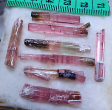 50Cts Beautiful Pinkish Red Color Tourmaline Crystals Very Nice Luster Qty picture