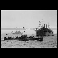 Photo B.004493 USS GEORGE WASHINGTON ID-3018 US TROOP SHIP BREST WW1 1918 LINER picture