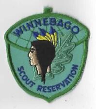 BSA Winnebago Scout Reservation Patch GREEN Bdr. Bdr. [CA3279] picture