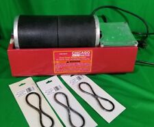 Chicago Electric Power Tool Dual Drum Rotary Rock Tumbler #90979 w/ 3 New Belts picture
