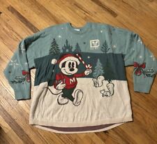 Vtg Disneyland Mickey Mouse Holiday Spirit Jersey Sweater Christmas Sz Medium picture