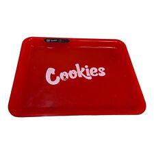 🍌 RED COOKIES LARGE LED Light Up ROLLING GLOW TRAY RECHARGEABLE WORKS 11