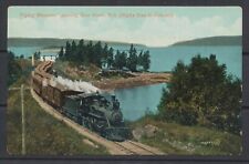 1910s Canada ~ Flying Bluenose Train passing Bear River, Nova Scotia ~ Antique picture