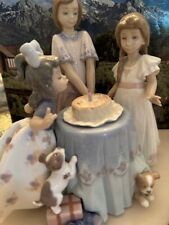 lladro 5910 - Making A Wish - large, retired, gorgeous Mint with Original Box picture