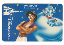 Vintage EuroDisneyland Used Passport Admission Ticket 1993 Aladdin and Genie picture