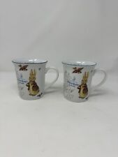 Beatrix Potter 2 Peter Rabbit Spring Easter Bunny Cups  12oz New HTF Zrike rare picture