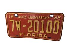 1965 400th Anniversary Florida License Plate Tag picture