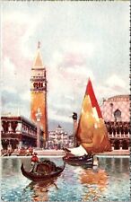 Venezia Piazzatta S. Marco dalla Laguna Italy Postcard picture