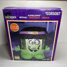 Gemmy Airblown Inflatable Witch 3 Ft W/LED Green #0385087 2012 picture