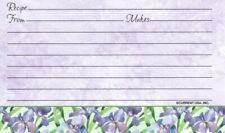 Purple Iris Irises Flower Flowers  3 x 5 Lined Recipe Cards - Set of 23 picture