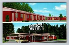 Dothan AL-Alabama, Adams Motel, Advertising, Antique Vintage Souvenir Postcard picture