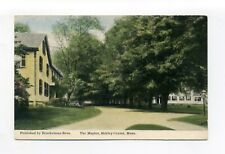Shirley MA Mass antique postcard, The Maples, homes, street view picture