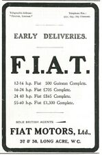 FIAT Motors Ltd Long Acre, WC 1906 UK Antique Print Ad picture