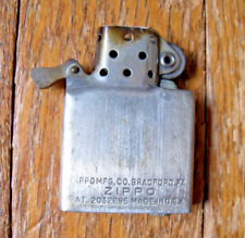 Early Vintage Zippo Lighter Insert Nickel Silver? Pat. 2032695 picture