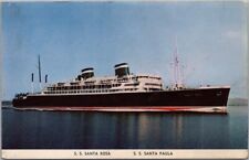 c1950s GRACE LINE Cruise Ship Postcard 