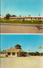 Vintage Postcard Trade Winds Court Motel Smitty's Restaurant Ulmers SCB4 picture