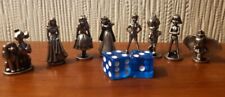 Monopoly Disney Miniature Pewter Figurines Replacement Set X8 - With Blue Dice picture