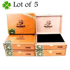 Lot of 5 Olmec DB Corona Empty Wood Cigar Box 8