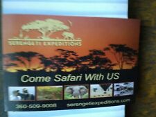 BEAUTIFUL POST CARD ADVERTISING SERENGETI EXPEDITIONS TRAVEL WILDLIFE AFRICA picture