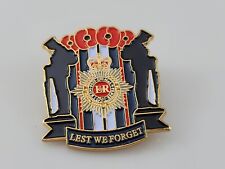 Veterans Lest We Forget Royal Corps of Transport Red Poppy Enamel Badge Pin picture