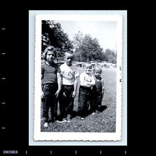 Vintage Photo BOYS AND GIRLS IN PARK IN 1956 picture