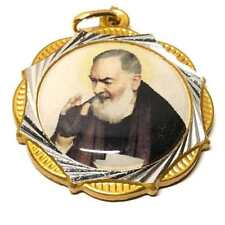 St. Padre Pio Relic Medal Pendant - St. Father Pio Ex-Indumentis - Vestment picture