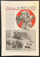 Captain Roman Proske “Training the Big Cats” 1939 pictorial Circus Tigers Lions picture