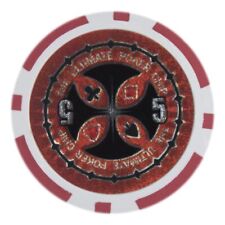 The Ultimate Poker Chip Holo Inlay Heavyweight 14-gram Clay Composite - Pack ... picture