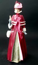 VTG 1989 AVON MRS ALBEE STAR PRESIDENT CLUB VICTORIAN LADY RED DRESS 10 Inches. picture