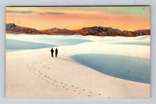 Alamogordo NM-New Mexico, Great White Sands, Antique, Vintage Postcard picture