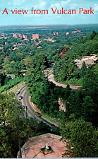 Birmingham, AL Vulcan Park Atop Red Mountain Postcard Chrome Unposted picture
