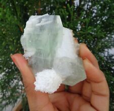 Scolecite w/ Green Apophyllite Crystals Minerals Specimen #H15 picture