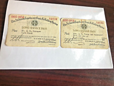 1955-1958 Atchison Topeka Santa Fe RR Long Service Pass-Husband & Wife-S/H FREE picture