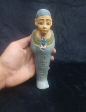Rare Ancient Egyptian Antiques Statue USHABTI With Hieroglyphics Servant King BC picture