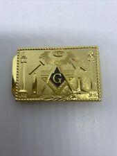MASONIC MONEY CLIP Gold Color picture