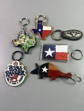 Lot of 6 Texas  Keychains Texas Some Leather picture