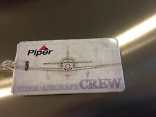 Vintage Piper Aircraft CREW Plastic Luggage Tag Unused picture
