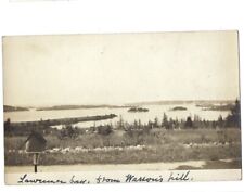 c1900s Lawrence Bay From Hill West Brooksville Maine ME RPPC Real Photo Postcard picture