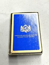American European Express railway train deluxe sealed playing cards picture