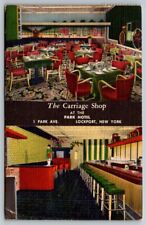 Lockport, New York - The Carriage Shop Park Hotel Restaurant - 1963 - Postcard picture