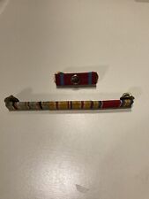 WW II Vintage Military Award Bar And Long And Distinguished Service Bar picture