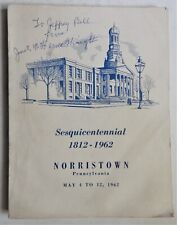 Norristown PA Sesquicentennial 1962 Play Montgomery County History Photo Program picture