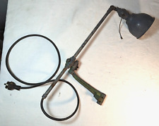 Vintage Antique O.C. White Industrial Adjustable Task Work Lamp Working picture