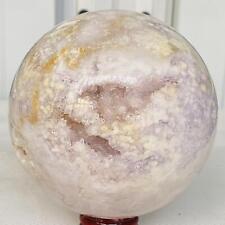 1900g Natural Cherry Blossom Agate Sphere Quartz Crystal Ball Healing picture