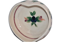 Vtg Candy dish bowl Gorgeous Floral P Silkotch Hand painted Signed Dated 1995 picture