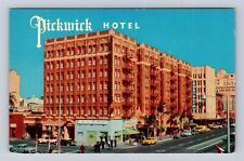 San Diego CA-California, The Pickwick Hotel, Advertising Vintage Postcard picture