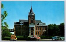 Luna County Court House Deming New Mexico NM Old Cars Chrome Postcard picture
