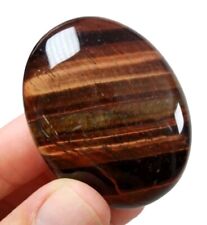 Tigers Eye Red Polished Palm Stone Africa 38.5 grams picture