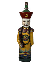 Chinese Yellow & Red Porcelain Figure 15'' picture