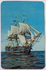 H.M.S. Bounty Replica Ship Boat built in Nova Scotia NS 1960s Vintage Postcard picture